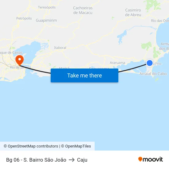 Bg 06 - S. Bairro São João to Caju map