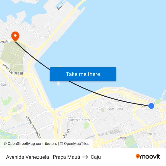 Avenida Venezuela | Praça Mauá to Caju map