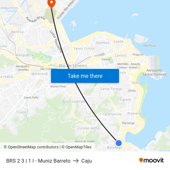 BRS 2 3 | 1 I - Muniz Barreto to Caju map