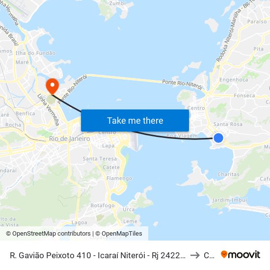 R. Gavião Peixoto 410 - Icaraí Niterói - Rj 24220-101 Brasil to Caju map