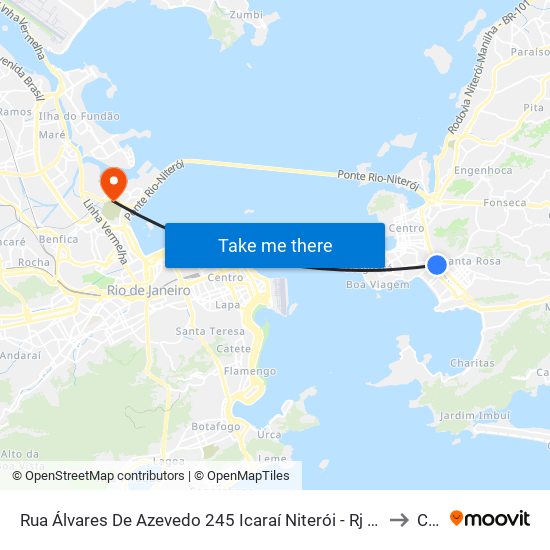 Rua Álvares De Azevedo 245 Icaraí Niterói - Rj 24220-301 Brasil to Caju map