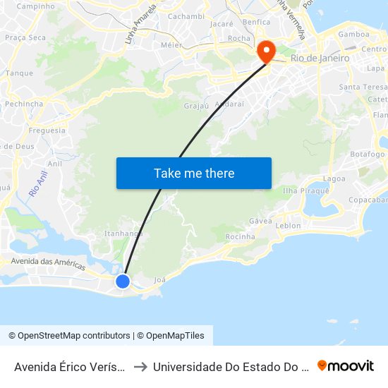 Avenida Érico Veríssimo | Praça Euvaldo Lodi to Universidade Do Estado Do Rio De Janeiro - Campus Maracanã map