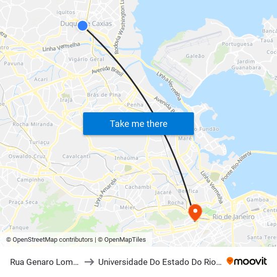 Rua Genaro Lomba / Beleza Natural to Universidade Do Estado Do Rio De Janeiro - Campus Maracanã map