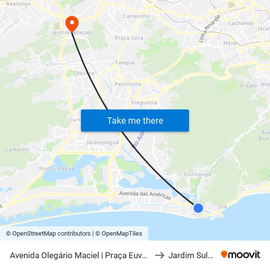 Avenida Olegário Maciel | Praça Euvaldo Lodi to Jardim Sulacap map