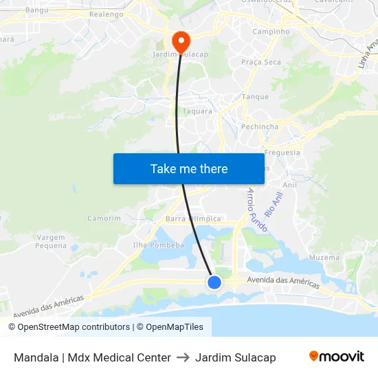 Mandala | Mdx Medical Center to Jardim Sulacap map