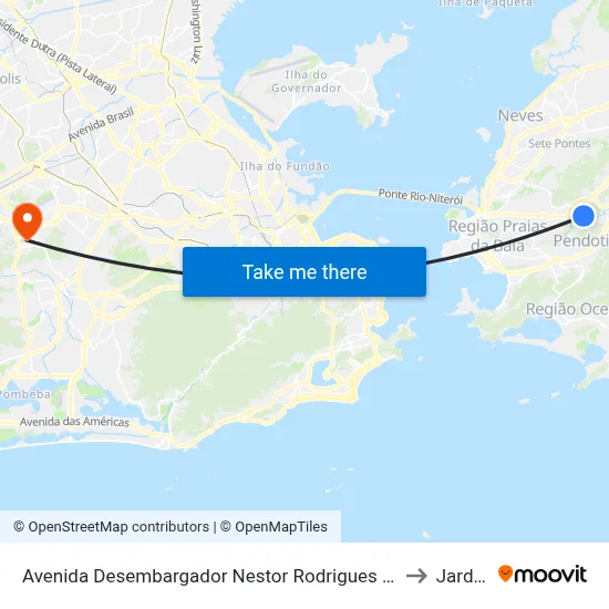 Avenida Desembargador Nestor Rodrigues Perlingeiro 982 Santa Bárbara Niterói - Rio De Janeiro 21141 Brasil to Jardim Sulacap map