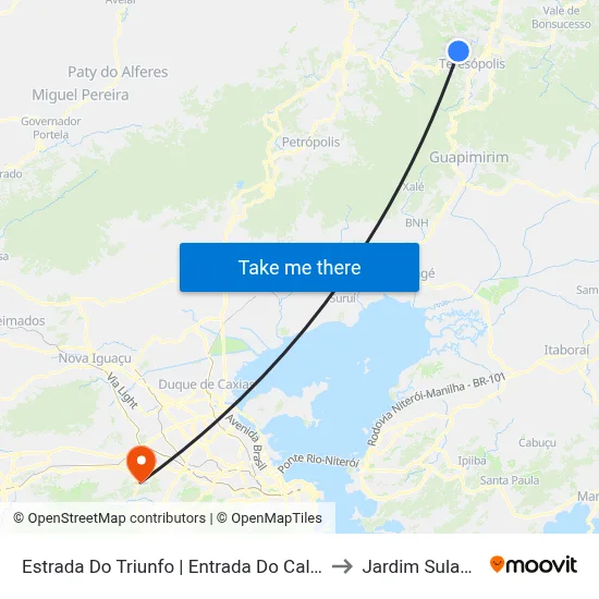 Estrada Do Triunfo | Entrada Do Caleme to Jardim Sulacap map