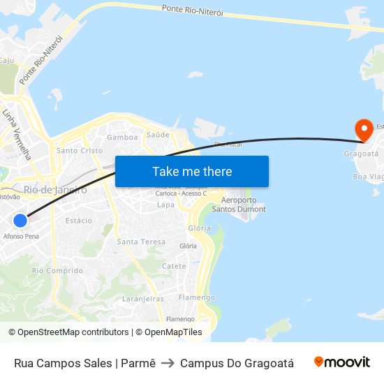 Rua Campos Sales | Parmê to Campus Do Gragoatá map