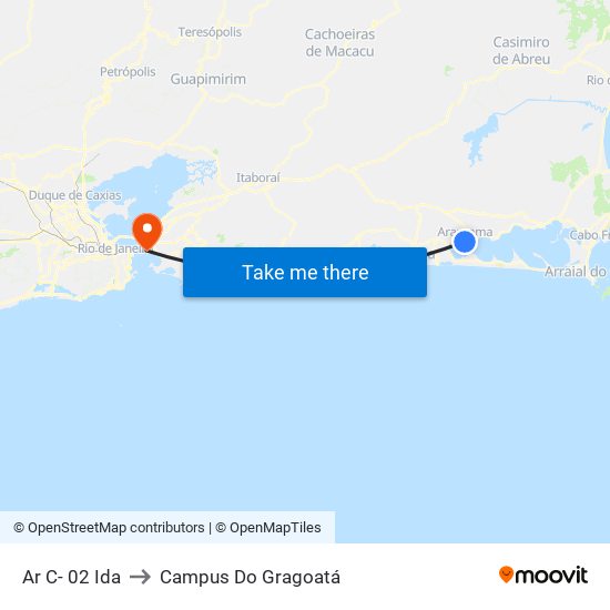 Ar C- 02 Ida to Campus Do Gragoatá map