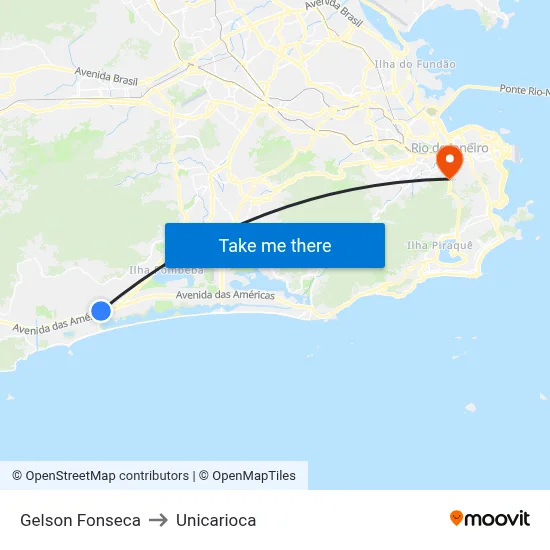Gelson Fonseca to Unicarioca map