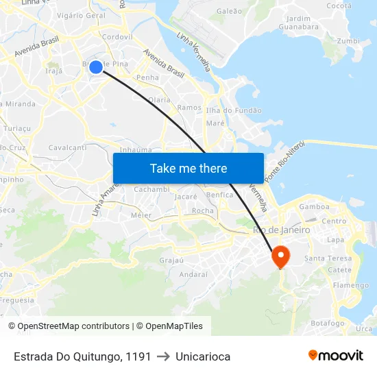 Estrada Do Quitungo, 1191 to Unicarioca map