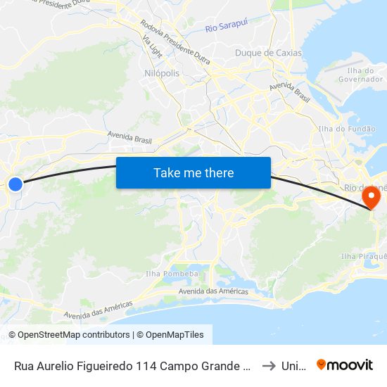 Rua Aurelio Figueiredo 114 Campo Grande Rio De Janeiro - Rio De Janeiro 23052 Brasil to Unicarioca map