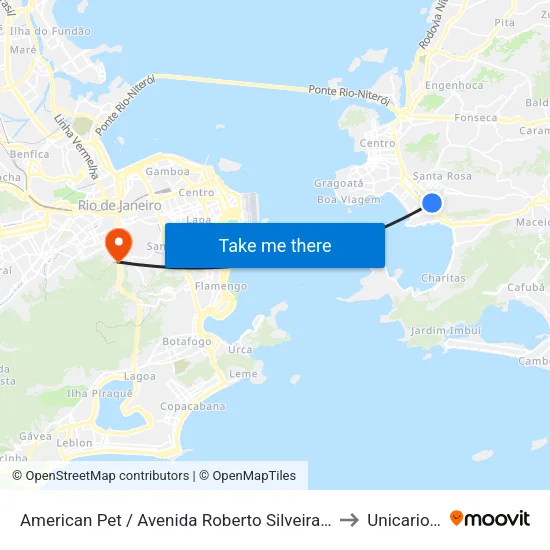American Pet / Avenida Roberto Silveira, 485 to Unicarioca map