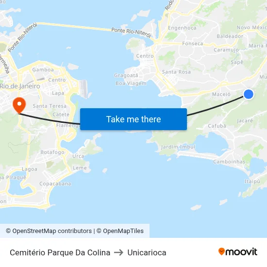 Cemitério Parque Da Colina to Unicarioca map