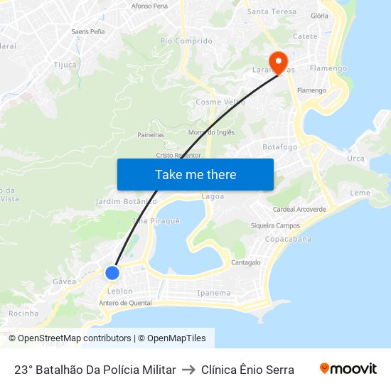 23° Batalhão Da Polícia Militar to Clínica Ênio Serra map