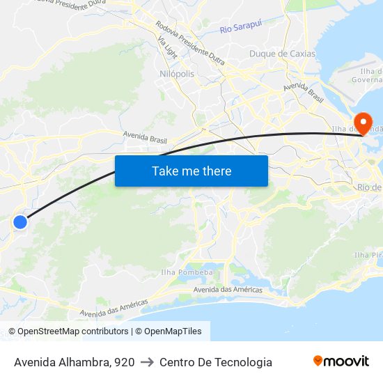 Avenida Alhambra, 920 to Centro De Tecnologia map