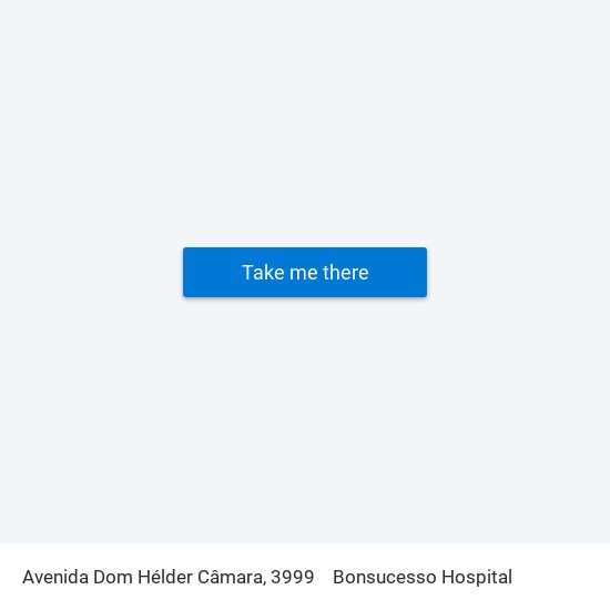 Avenida Dom Hélder Câmara, 3999 to Bonsucesso Hospital map