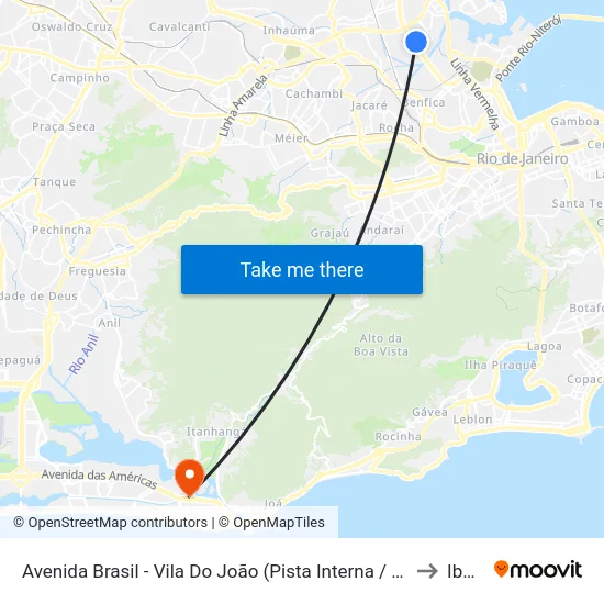 Avenida Brasil - Vila Do João (Pista Interna / Garagem Da Real) to Ibmec map