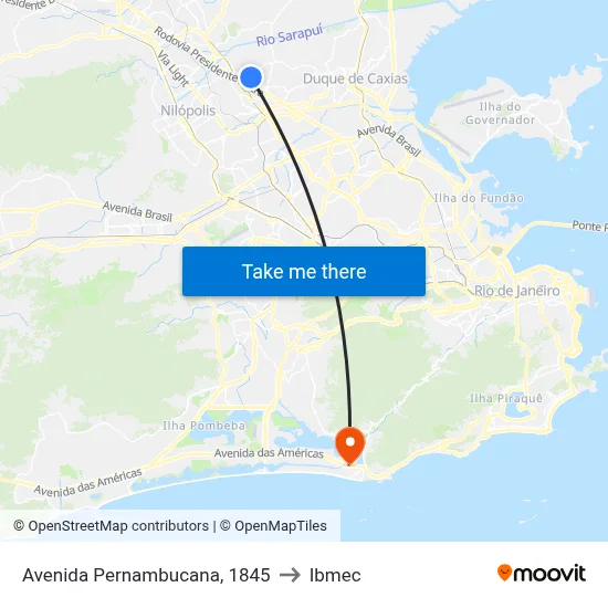 Avenida Pernambucana, 1845 to Ibmec map