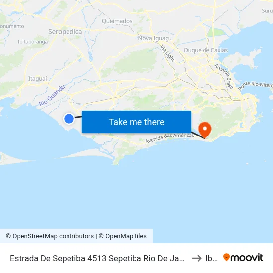 Estrada De Sepetiba 4513 Sepetiba Rio De Janeiro - Rio De Janeiro 23545 Brasil to Ibmec map