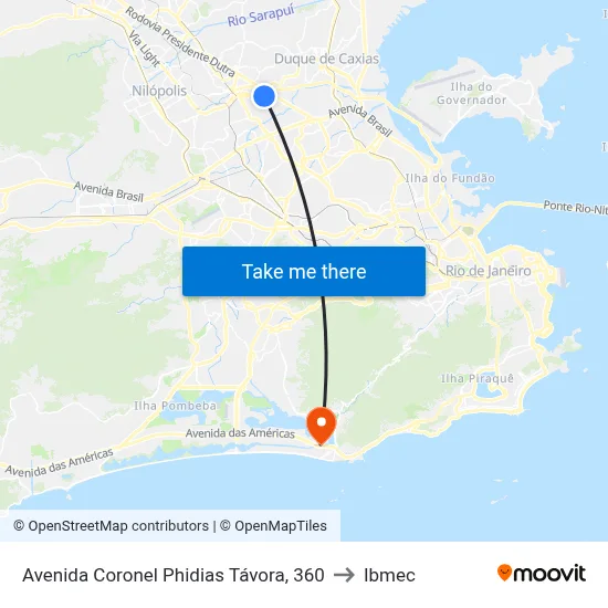 Avenida Coronel Phidias Távora, 360 to Ibmec map