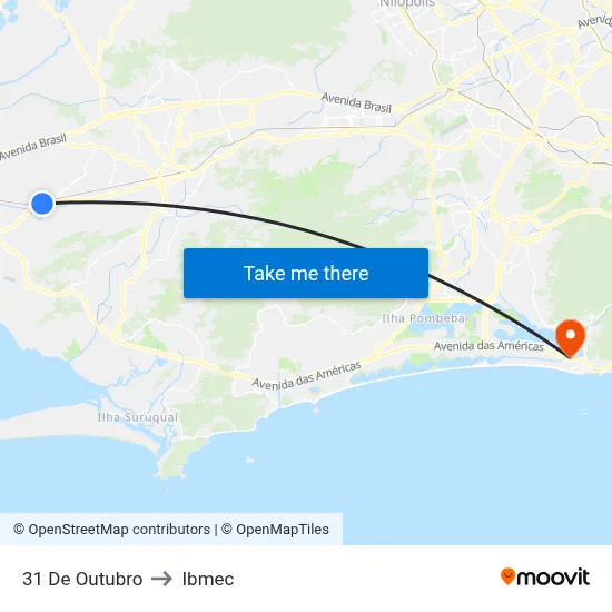 31 De Outubro to Ibmec map