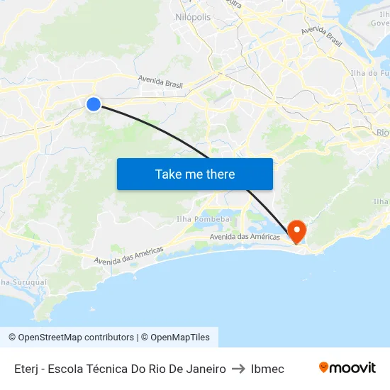 Eterj - Escola Técnica Do Rio De Janeiro to Ibmec map