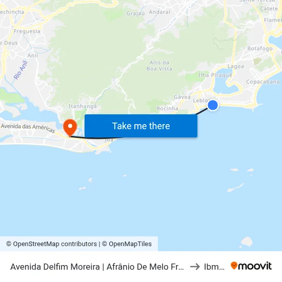 Avenida Delfim Moreira | Afrânio De Melo Franco to Ibmec map