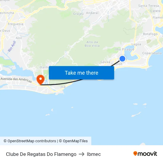 Clube De Regatas Do Flamengo to Ibmec map