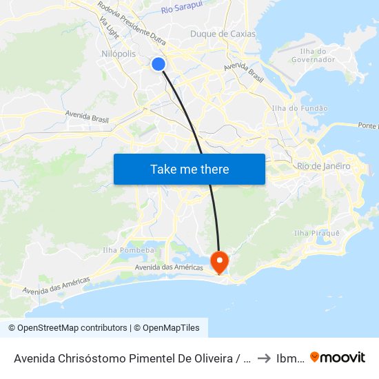 Avenida Chrisóstomo Pimentel De Oliveira / Posto Br to Ibmec map