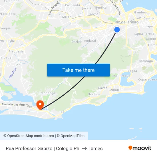 Rua Professor Gabizo | Colégio Ph to Ibmec map
