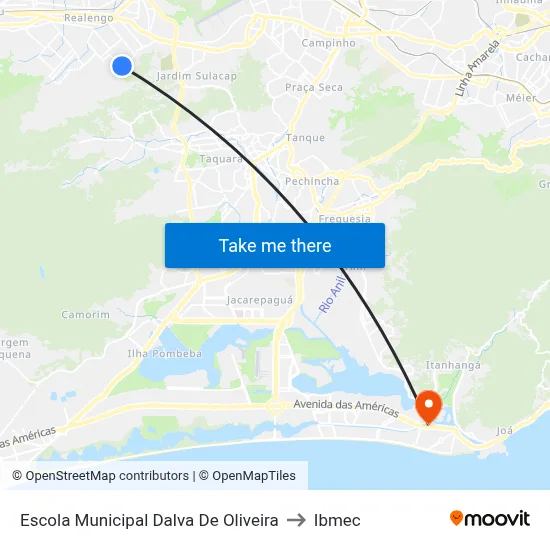 Escola Municipal Dalva De Oliveira to Ibmec map