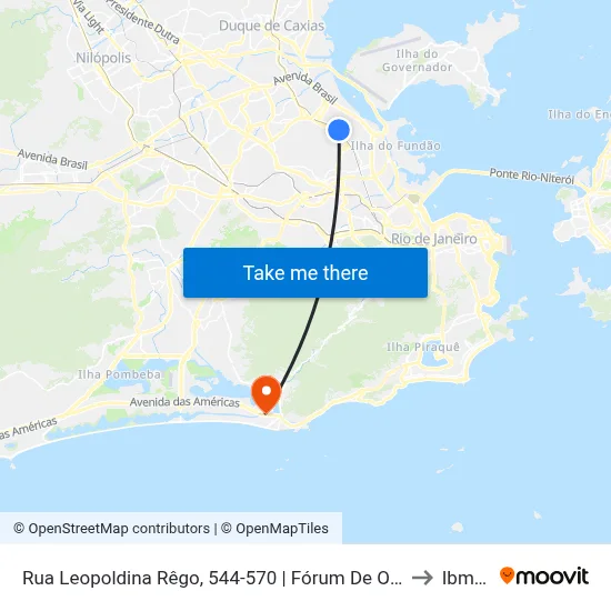 Rua Leopoldina Rêgo, 544-570 | Fórum De Olaria to Ibmec map