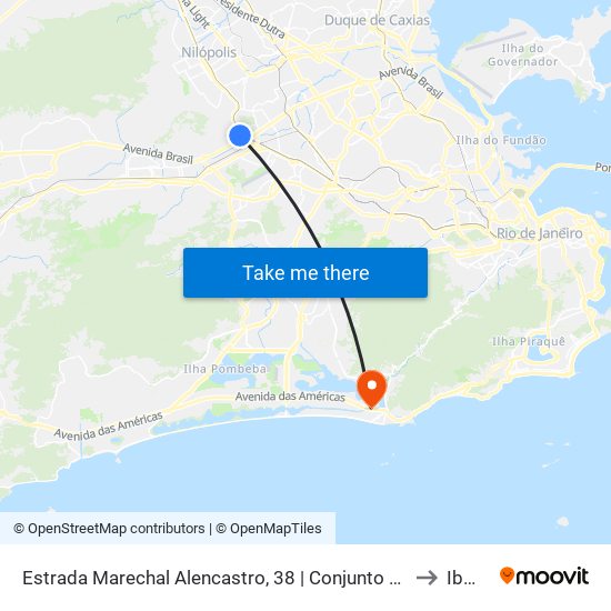 Estrada Marechal Alencastro, 38 | Conjunto Promorar 2 to Ibmec map