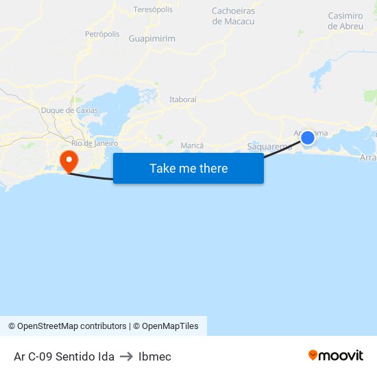 Ar C-09 Sentido Ida to Ibmec map