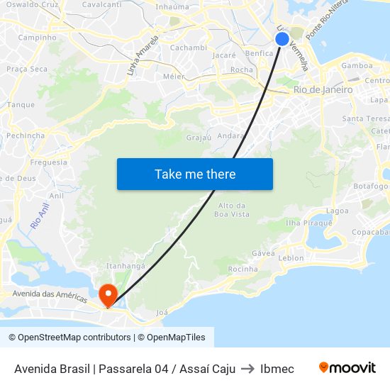 Avenida Brasil | Passarela 04 / Assaí Caju to Ibmec map