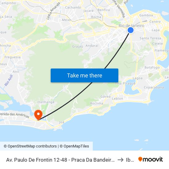 Av. Paulo De Frontin 12-48 - Praca Da Bandeira Rio De Janeiro - Rj Brasil to Ibmec map