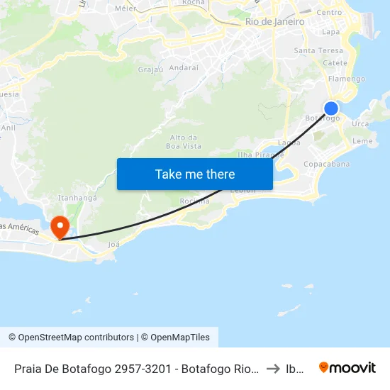 Praia De Botafogo 2957-3201 - Botafogo Rio De Janeiro to Ibmec map