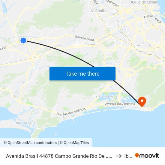 Avenida Brasil 44878 Campo Grande Rio De Janeiro - Rio De Janeiro 23078 Brasil to Ibmec map