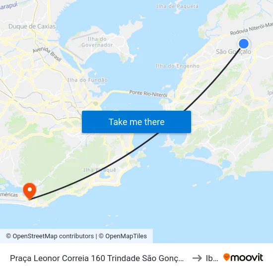 Praça Leonor Correia 160 Trindade São Gonçalo - Rio De Janeiro 24457-010 Brasil to Ibmec map