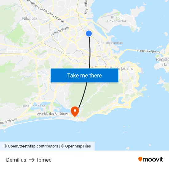Demillus to Ibmec map