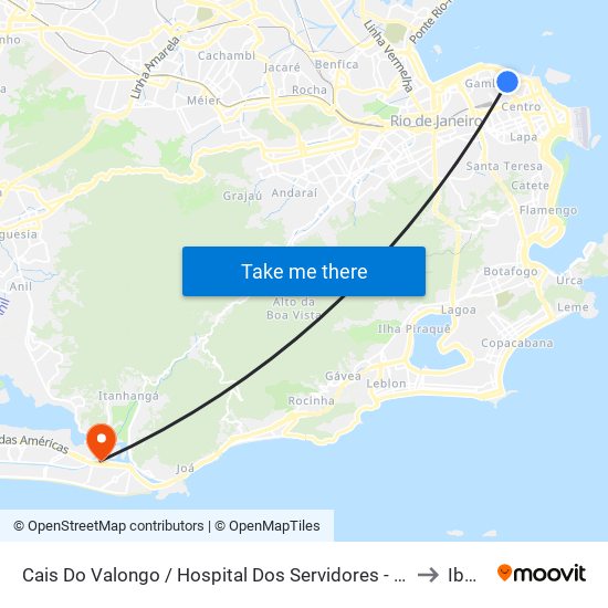 Cais Do Valongo / Hospital Dos Servidores - Entrada Lateral to Ibmec map