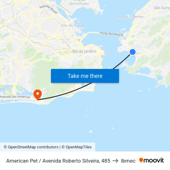 American Pet / Avenida Roberto Silveira, 485 to Ibmec map