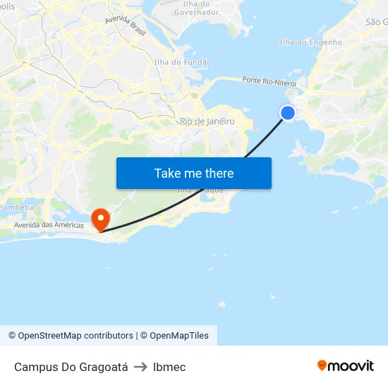 Campus Do Gragoatá to Ibmec map