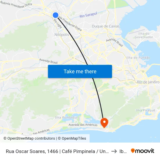 Rua Oscar Soares, 1466 | Café Pimpinela / Universidade Estácio De Sá to Ibmec map