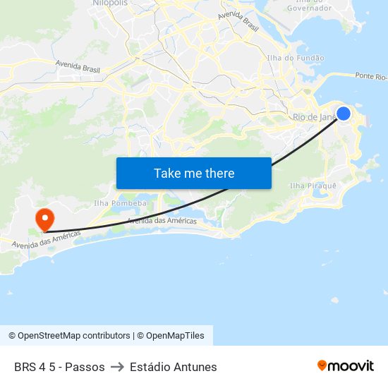 BRS 4 5 - Passos to Estádio Antunes map