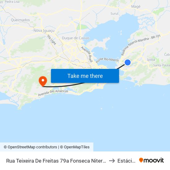 Rua Teixeira De Freitas 79a Fonseca Niterói - Rio De Janeiro 24140 Brasil to Estácio De Sá map