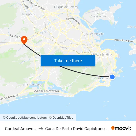 Cardeal Arcoverde to Casa De Parto David Capistrano Filho map