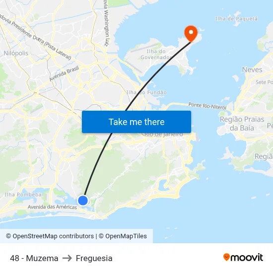48 - Muzema to Freguesia map