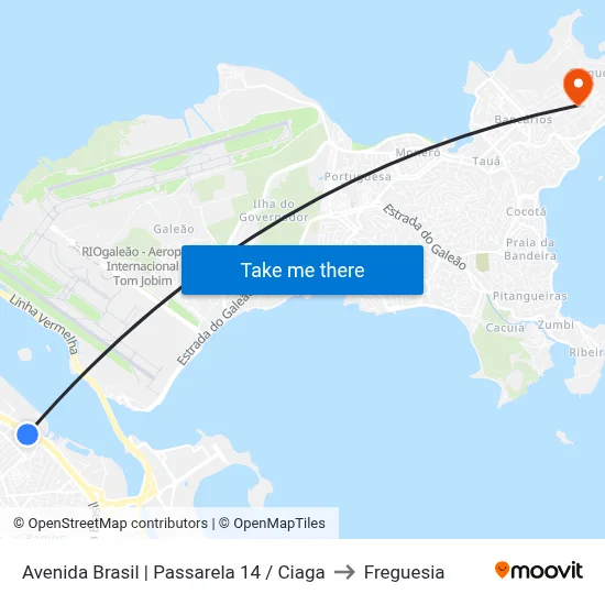 Avenida Brasil | Passarela 14 / Ciaga to Freguesia map